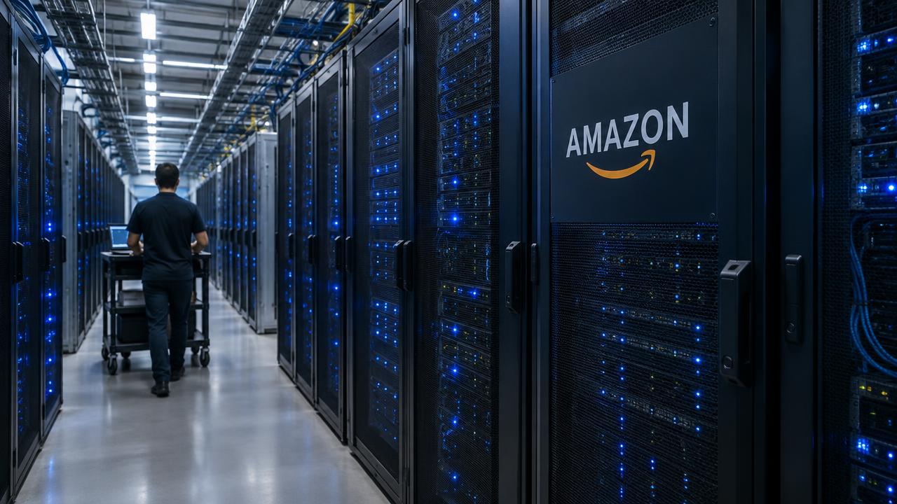Serverhalle von Amazon Web Services